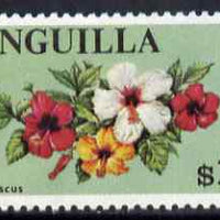 Anguilla 1967 Hibiscus $1 (from def set) unmounted mint SG 29