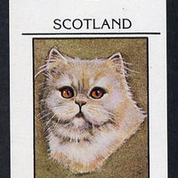 Bernera 1982 Cats (Blue Cream) imperf souvenir sheet (£1 value) unmounted mint
