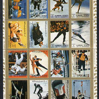 Ajman 1972 Olympic Sports perf set of 16 unmounted mint, Mi 2717-32A