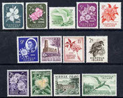 Norfolk Island 1960-62 definitive set complete 1d to 10s lightly mounted mint SG24-36