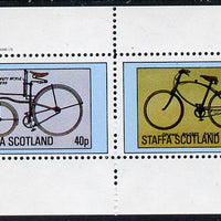 Staffa 1982 Bicycles (BSA Safety & Military Cycle) perf,set of 2 values (40p & 60p) unmounted mint