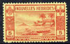 New Hebrides - French 1938 Gold Currency 5f red on yellow fine mounted mint SG F63