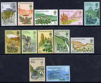 Tristan da Cunha 1972 Flowering Plants definitive set of 12 complete unmounted mint SG 158-69