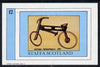 Staffa 1982 Bicycles (German Mergamobile) imperf deluxe sheet (£2 value) unmounted mint