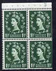 Great Britain 1961 Wilding Crowns 1.5d phos booklet pane of 4 with cyl G17, unmounted mint with trimmed perfs but rare