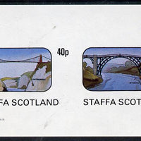 Staffa 1982 Bridges (Clifton & Iron Bridge) imperf,set of 2 values (40p & 60p) unmounted mint