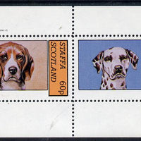 Staffa 1982 Dogs (Dalmation etc) perf,set of 2 values (40p & 60p) unmounted mint