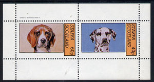 Staffa 1982 Dogs (Dalmation etc) perf,set of 2 values (40p & 60p) unmounted mint
