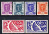 France 1936 Paris Int Exhibition set of 6 fine mounted mint, SG 555-60