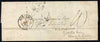 France 1853 wrapper Bordeaux to Wakefield