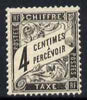 France 1881 Postage Due 4c black fresh mounted mint, SG D282