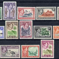 Solomon Islands 1939-51 KG6 definitive set complete 13 values mounted mint SG 60-72