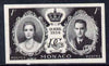 Monaco 1956 Royal Wedding 1f imperf proof in black unmounted mint with part of official handstamp on reverse, as SG578