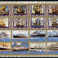Ajman 1972 Ships perf set of 16, Mi 2861-76A unmounted mint