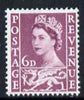 Great Britain Regionals - Wales 1958-67 Wilding 6d deep claret wmk Crowns unmounted mint SG W3