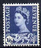 Great Britain Regionals - Wales 1958-67 Wilding 1s6d grey-blue wmk Crowns 2 phosphor bands unmounted mint SG W6