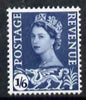 Great Britain Regionals - Wales 1967-69 Wilding 1s6d grey-blue no wmk unmounted mint SG W12