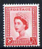 Isle of Man 1958-68 Wilding 2.5d carmine-red wmk Crowns unmounted mint SG 1