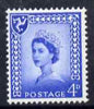 Isle of Man 1958-68 Wilding 4d ultramarine wmk Crowns 2 phosphor bands unmounted mint SG 3p