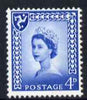 Isle of Man 1968-69 Wilding 4d blue no wmk unmounted mint SG 4