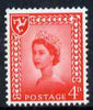 Isle of Man 1968-69 Wilding 4d bright vermilion no wmk unmounted mint SG 6