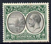 Dominica 1923-33 KG5 Badge 1/2d black & green mounted mint SG 71
