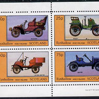 Eynhallow 1981 Vintage Cars #3 (Packard, Riley, De Dion & Rover) perf,set of 4 values (10p to 75p) unmounted mint