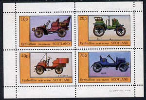 Eynhallow 1981 Vintage Cars #3 (Packard, Riley, De Dion & Rover) perf,set of 4 values (10p to 75p) unmounted mint