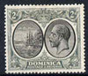 Dominica 1923-33 KG5 Badge 2d black & grey mounted mint SG 76