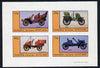 Eynhallow 1981 Vintage Cars #3 (Packard, Riley, De Dion & Rover) imperf,set of 4 values (10p to 75p) unmounted mint