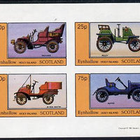 Eynhallow 1981 Vintage Cars #3 (Packard, Riley, De Dion & Rover) imperf,set of 4 values (10p to 75p) unmounted mint