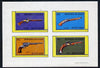 Bernera 1981 Pistols (Wheel-lock, Matchlock, Colt 45 & Flintlock) imperf,set of 4 values (10p to 75p) unmounted mint