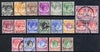 Singapore 1948-52 KG6 definitive set perf 17.5 x 18 complete fine used (40c key value in blockof 4) cat £100+