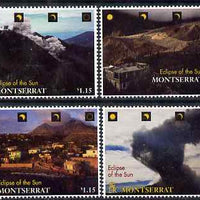 Montserrat 1998 Total Eclipse of the Sun perf set of 4 unmounted mint, SG 1104-7