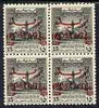 Jordan 1953 15f on 15m block of 4 unmounted mint SG 405 c £172