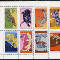 Dhufar 1972 Reptiles perf set of 8 values (0.5b to 15b) unmounted mint