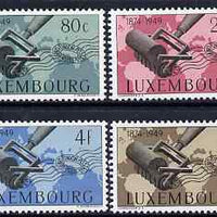 Luxembourg 1949 75th Anniversary of Universal Postal Union set of 4 lightly mounted mint, SG 525-8