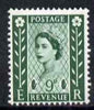 Great Britain Regionals - Northern Ireland 1958-67 Wilding 9d bronze-green wmk Crowns 2 phosphor bands unmounted mint SG NI4