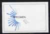 Singapore 1971 Commonwealth Heads of Govt 15c imperf proof in blue & black colours only optd SPECIMEN, unmounted mint as SG 146