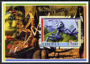 Liberia 2005 50th Anniversary of Disneyland overprint on Bugs life perf m/sheet #4 unmounted mint