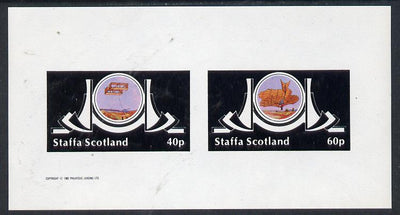Staffa 1982 Early Flight imperf,set of 2 values (40p & 60p) unmounted mint