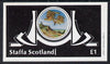 Staffa 1982 Early Flight imperf souvenir sheet (£1 value) unmounted mint