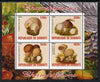 Djibouti 2009 Fungi #2 perf sheetlet containing 4 values unmounted mint