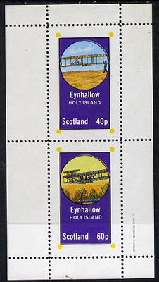 Eynhallow 1982 Early Aircraft #2 perf,set of 2 values (40p & 60p) unmounted mint