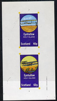 Eynhallow 1982 Early Aircraft #2 imperf,set of 2 values (40p & 60p) unmounted mint
