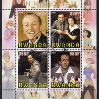 Rwanda 2009 In Memoriam - Walt Disney perf sheetlet containing 4 values fine cto used