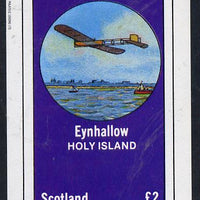 Eynhallow 1982 Early Aircraft #2 imperf deluxe sheet (£2 value) unmounted mint