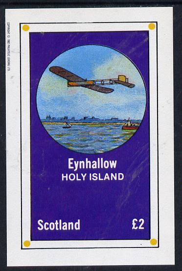 Eynhallow 1982 Early Aircraft #2 imperf deluxe sheet (£2 value) unmounted mint