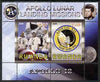 Rwanda 2009 Apollo Lunar Landing Missions - Apollo 12 perf sheetlet containing 2 values unmounted mint