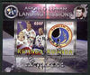 Rwanda 2009 Apollo Lunar Landing Missions - Apollo 14 perf sheetlet containing 2 values fine cto used